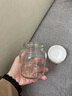 Next Kiss英國(guó)聯(lián)名胖胖杯豆?jié){杯迷你玻璃杯女便攜水杯帶刻度牛奶咖啡搖搖杯 珍珠白 300ml 曬單實(shí)拍圖