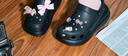 卡駱馳（crocs）男女泡芙洞洞鞋戶外休閑時(shí)尚厚底一腳蹬沙灘鞋 207521-001 38-39 曬單實(shí)拍圖
