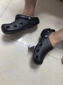 卡洛馳Cross經(jīng)典洞洞鞋男女情侶款拖鞋涼鞋童鞋平底戶外沙灘鞋 黑色 41 _M8W10 曬單實拍圖