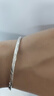 中國黃金（CHINA GOLD）999足銀光面素圈銀手鐲小眾簡約銀鐲子七夕情人節(jié)生日禮物送女友 【56圈口】光面素圈銀手鐲約15g 曬單實拍圖