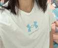 安德瑪（Under Armour）兒童春夏短袖男女童休閑戶外寬松印花圓領(lǐng)短T童裝短上衣252320305 白色 170 曬單實拍圖