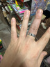 【二手99新】卡地亞戒指 Cartier LOVE系列18K金寬版窄版男女對戒項鏈戒指 99新-寬版白金單品 59（國碼19） 曬單實拍圖