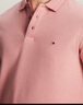 Tommy Hilfiger【紳動(dòng)POLO】春夏男裝純棉珠地網(wǎng)眼花紗鑲邊修身短袖T恤POLO 粉色TJ5 2XL （推薦：170-190斤） 曬單實(shí)拍圖