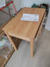 源氏木語(yǔ) 實(shí)木書(shū)桌學(xué)習桌橡木小戶(hù)型寫(xiě)字桌簡(jiǎn)約原木桌子 原木色書(shū)桌(800 *480*750mm) 組裝 曬單實(shí)拍圖