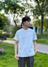 倉石一樹 KAZUKI KURAISHI倉石一樹潮流短袖T恤2025夏季新款男涼感時尚簡約寬松愛心情侶裝 白色 L 曬單實拍圖