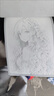 乾閱漫畫(huà)線(xiàn)稿描摹本Q版人物美少女學(xué)生涂色臨摹解壓可涂色畫(huà)畫(huà)本 全六冊+鉛筆套裝 曬單實(shí)拍圖