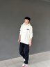 LEEREDPOI品牌聯(lián)名連帽衛衣男女春秋季寬松連帽情侶裝長(cháng)袖T恤潮牌男裝 白色 L （115-130斤） 曬單實(shí)拍圖