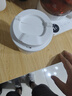 樂(lè)扣樂(lè)扣（LOCK&LOCK）陶瓷覆層保溫保冷咖啡杯男女學(xué)生高顏值隨行便攜水杯子400ML白色 曬單實(shí)拍圖
