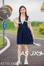減齡氣質(zhì)大碼蝴蝶結(jié)牛仔背帶短褲女2026夏季薄款洋氣連體褲胖妹妹 藍(lán)色 S 曬單實(shí)拍圖