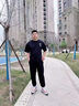 真維斯（Jeanswest）休閑褲男士秋季新款大碼寬松運(yùn)動(dòng)男款潮牌寬松運(yùn)動(dòng)哈倫褲子男 K005酒紅色 XL 曬單實(shí)拍圖