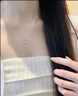 中國(guó)黃金（CHINA GOLD）足銀項(xiàng)鏈女款輕奢百搭星光蝴蝶翩翩吊墜情人節(jié)生日禮物送女友愛(ài)人 星光蝴蝶翩翩項(xiàng)鏈 曬單實(shí)拍圖