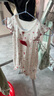 優(yōu)奇女嬰夏裝莫代爾嬰兒短袖連體衣服夏季薄款女寶寶夏天甜美可愛哈衣 曬單實拍圖