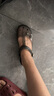 【crocs制造商】大牌同廠奢華女士珠光瑪麗珍涼拖鞋防滑洞洞鞋 極光黑 37 曬單實(shí)拍圖