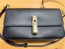 芙拉（FURLA）[秋冬新品]IRIDE牛皮小號女士百搭休閑單肩斜挎包小方包高級感 黑色 曬單實(shí)拍圖