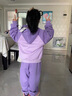 G.DUCKKIDS小黃鴨童裝庫(kù)洛米衣服女童衛(wèi)衣套裝春秋款兒童運(yùn)動(dòng)服洋氣女孩秋裝 紫色套裝【春秋款】 110 尺碼4~5歲【100-110cm】 曬單實(shí)拍圖