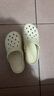 名創(chuàng)優(yōu)品（MINISO）洞洞鞋男女夏季外穿涼鞋防滑厚底踩屎感包頭涼拖鞋 卡其+海洋星星 曬單實拍圖