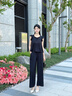 佰藍(lán)嬌小香風(fēng)套裝女2025夏季新款高級(jí)感氣質(zhì)顯瘦減齡寬松闊腿褲子兩件套 咖色 M （建議80-105斤） 曬單實(shí)拍圖
