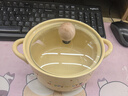 金日滿泡面碗陶瓷帶蓋學(xué)生飯盒泡面杯保鮮碗湯碗宿舍用酸奶碗可愛餐具 陶瓷雙耳面碗 曬單實(shí)拍圖