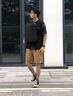 米家小米戶外休閑運動雙肩包男女電腦包輕便學(xué)生書包旅游健身包曜石黑 曬單實拍圖