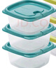 茶花（CHAHUA）保鮮盒出游野餐盒水果蔬菜收納盒食品級(jí) 冰箱塑料收納盒 6件套 曬單實(shí)拍圖