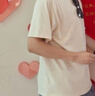 杰克·瓊斯（JACK&JONES） 新款重磅棉寬松復(fù)古哥特字母發(fā)泡印情侶短袖T恤男裝225101028 曬單實(shí)拍圖