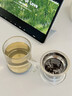 歐樂(lè )多辦公杯茶水分離泡茶杯辦公玻璃高硼硅綠茶杯帶茶隔加厚水杯子 316高硼硅茶水杯【小號】贈杯墊 曬單實(shí)拍圖