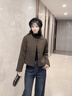 羅蒙（ROMON）外套女法式小香風(fēng)優(yōu)雅短款2025秋冬季新款高級(jí)感優(yōu)雅小個(gè)子上衣服 燕麥色 M  （90-110斤） 曬單實(shí)拍圖