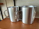 無印良品（MUJI）不銹鋼雙層馬克杯 大容量男女辦公學生水杯茶杯咖啡杯 銀色 490ml 曬單實拍圖