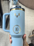 STANLEY x Messi聯(lián)名款 梅西巨無(wú)霸杯不銹鋼折疊吸管杯密封防漏水杯1.18L 曬單實(shí)拍圖