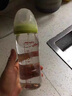 貝親親子自然實(shí)感寬口徑玻璃奶瓶適配新生嬰兒瓶身160/240ml防脹 玻璃-綠 自帶ss號奶嘴  160ml 曬單實(shí)拍圖