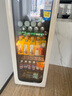 海爾（Haier）冰吧家用小型迷你冰箱客廳辦公室臥室單門飲料茶葉水果紅酒冷藏保鮮展示柜透明玻璃門超薄立式冰柜 133升 雙溫區(qū)元?dú)獍韶鋬鍪铱芍票笱烂?曬單實(shí)拍圖