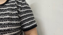 三彩若潮大碼女裝2025夏新款法式香風(fēng)方領(lǐng)T恤短袖套頭上衣胖MM 黑白條紋預(yù)售[8月6日]發(fā) 3XL 175/104B 曬單實(shí)拍圖
