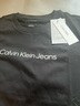Calvin Klein Jeans25春夏女士休閑通勤ck純棉字母印花圓領(lǐng)短袖T恤47AB805 曬單實拍圖
