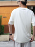 古由卡（GUUKA）情侶裝短袖純棉t恤男士打底衫夏季男裝2025潮牌衣服重磅半袖體恤 黑色 F6618 M 曬單實拍圖