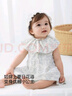 Kordear嬰兒連衣裙夏季寶寶純棉衣服新生兒無袖背心裙子夏裝 藍(lán)色枝芽 【純棉A類】 80 cm 曬單實(shí)拍圖