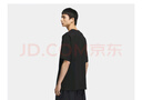 adidas經(jīng)典純棉印花上衣圓領(lǐng)短袖T恤男裝夏季新款阿迪達斯三葉草 黑色     XL 曬單實拍圖