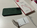 世詠 適用蘋果14手機殼 iphone14保護套鏡頭全包硅膠軟邊防摔超薄簡約時尚皮紋殼男女款 暗夜綠 曬單實拍圖