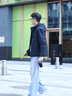 勁霸男裝（K-Boxing）【拒水】秋冬商務休閑連帽短版茄克NKDN3362 深蘭 XL 曬單實拍圖
