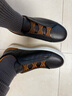 Zegna【雙11甄選】杰尼亞男鞋黑色鹿皮配皮革TripleStitch?奢華休閑鞋 黑色 41 (7) 曬單實(shí)拍圖