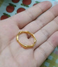 謝瑞麟（TSL） 黃金戒指婚嫁婚慶簡約竹節(jié)足金戒指指環(huán)送YQ941七夕禮物 約3.4克 工費約520元 曬單實拍圖