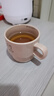 馬克杯ins風薩摩疊疊學生牛奶杯可愛大容量喝水杯家用陶瓷杯 咖色小狗摩疊疊杯 曬單實拍圖