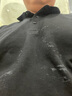 積繆（JITRMIUEY）2025素色純色光版翻領(lǐng)短袖polo衫男夏季修身有領(lǐng)商務(wù)休閑上衣半袖 黑色 XL 曬單實(shí)拍圖