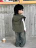 G.DUCKKIDS男童工裝馬甲帥氣寶寶連帽外套2025春秋新款兒童坎肩馬夾外穿潮酷 軍綠色馬甲 春秋款 90 cm 曬單實(shí)拍圖