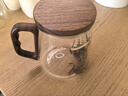 美斯尼玻璃公道杯茶漏一體分茶器加茶漏套裝泡茶器月牙過濾公杯泡綠茶杯 透明 清香泡茶器510ml(有蓋) 曬單實(shí)拍圖