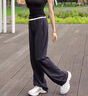 FILA 斐樂(lè)官方女裝針織長(zhǎng)褲2025夏季新款時(shí)尚簡(jiǎn)約基礎(chǔ)休閑喇叭褲 傳奇藍(lán)-NV M 165/66A/M 曬單實(shí)拍圖