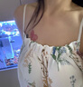 古今（GUJIN）夏季新品帶胸墊睡裙女吊帶睡衣連衣裙梭織云朵棉少女外穿家居服 曬單實(shí)拍圖