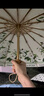 bpb國風(fēng)雨傘16骨三折遮陽傘新款復(fù)合彩膠防曬紫遮外線陽復(fù)古晴雨兩用 16骨彩膠內(nèi)花梔子花 曬單實拍圖