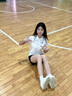安踏運(yùn)動(dòng)套裝女夏季polo衫女短袖T恤短褲女速干冰絲寬松透氣休閑套裝 純凈白/黑 M 適合100-120斤 曬單實(shí)拍圖