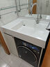 顧家家居蜂窩鋁小戶(hù)型陽(yáng)臺一體洗衣機伴侶柜帶搓板洗衣柜臺盆G-07414 100cm|SPC蜂窩鋁板材 曬單實(shí)拍圖