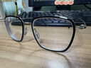 蔡司眼鏡近視男超輕男女同款大臉不夾鈦架男配防藍光眼鏡帶散光度數Z 9051黑色 時(shí)尚眉線(xiàn)框加大加寬 配蔡司旗下視特耐1.60較薄防藍光 曬單實(shí)拍圖